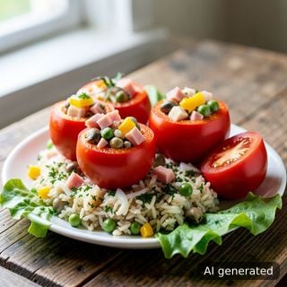 Фаршировани сурови домати за ордьовър — 2 вид,