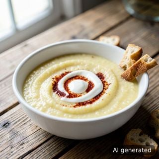 Супа-пюре от картофи и грис