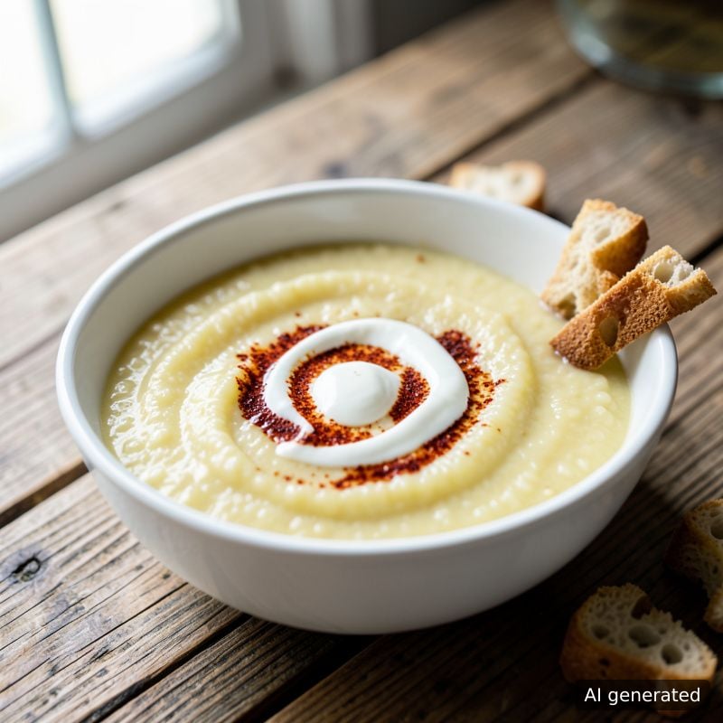Супа-пюре от картофи и грис
