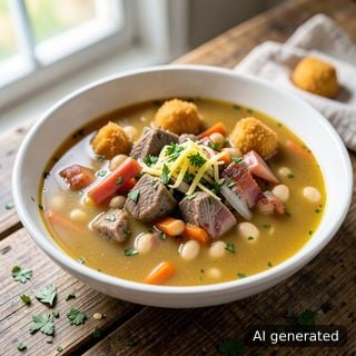 Чорба от смесени меса (испанско народно ястие пучеро)