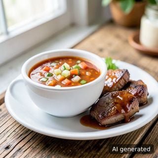 Китайски кисел сос — за печени късчета месо