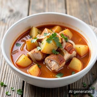 Пиле с картофи