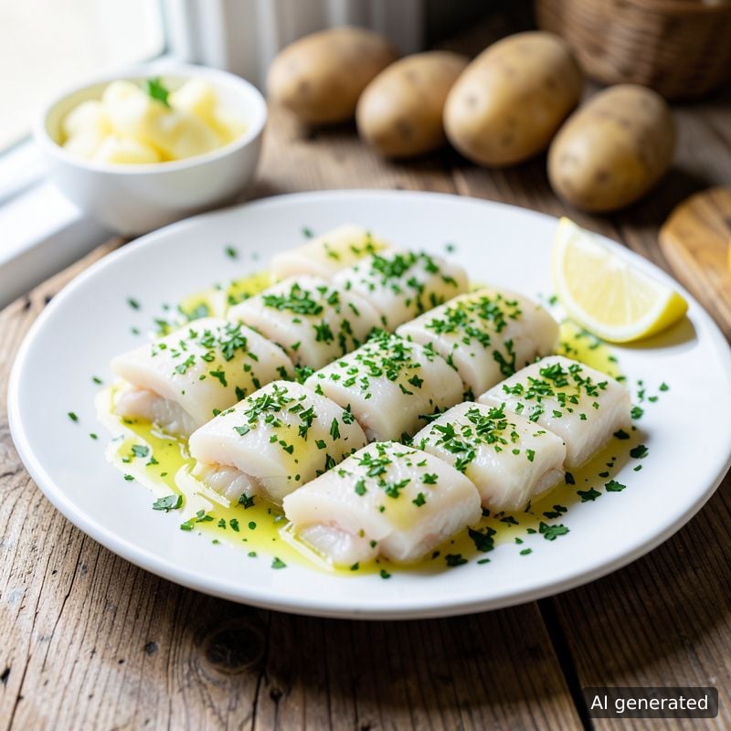 Бяла риба (мерлуза) с магданоз