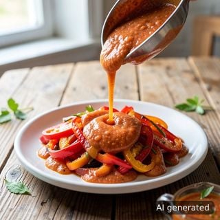 Салатена марината — за салата от печени пиперки