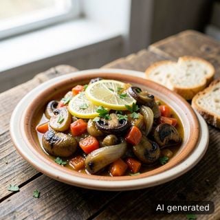 Плакия от гъби (манатарки или друг вид)