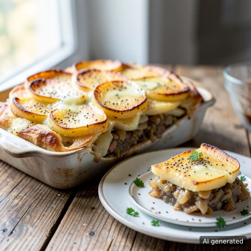 Кисело зеле с картофи — на фурна