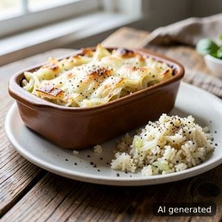 Кисело зеле с ориз — на фурна