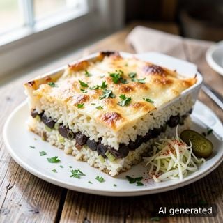 Ориз с маслини — на фурна