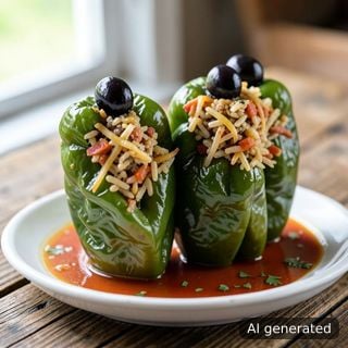 Пиперки, пълнени с кореноплоди и ориз