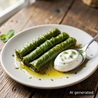 Сарми с ориз в лозови листа