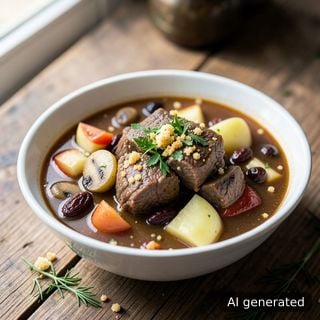 Овче месо със смесен—зеленчук
