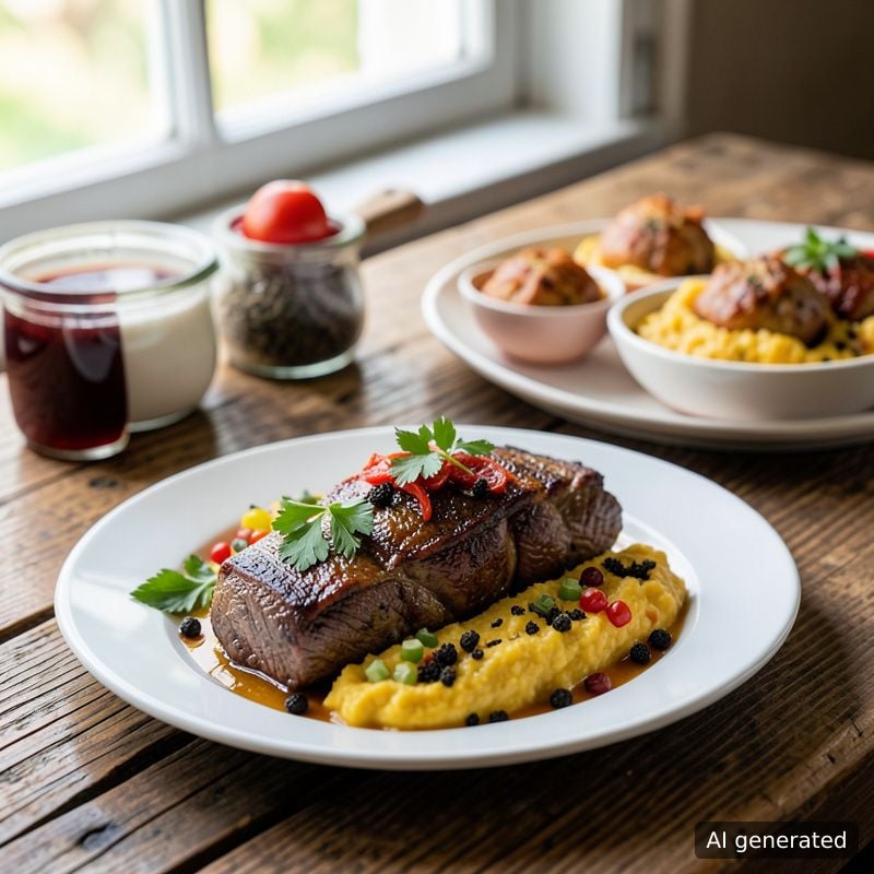 Овнешко месо с праз лук